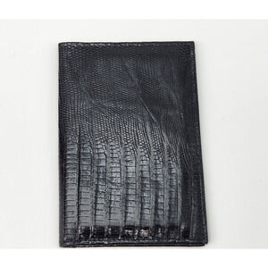 Vintage Garys Leather Genuine Alligator Bifold Wallet